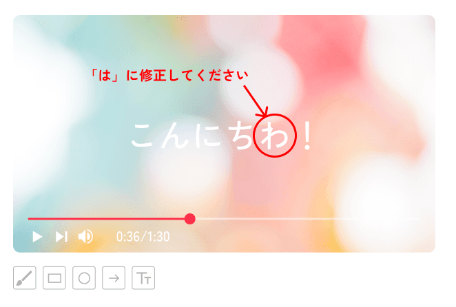 ビジュアルフィードバック
